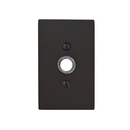 Emtek 2463 Door Bell Button w/Modern Rectangular Rose Oil Rubbed Bronze (US10B)