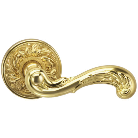 Omnia Classico Collection 251FL Lever Latchset Florentine Brass (D)