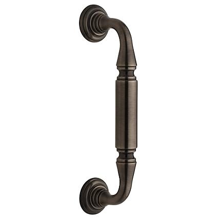 Baldwin 2576 Richmond with Roses Door Pull in Antique Nickel (151)