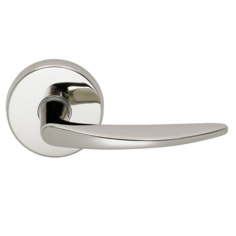 Omnia 281 Lever Latchset Polished Nickel (US14)