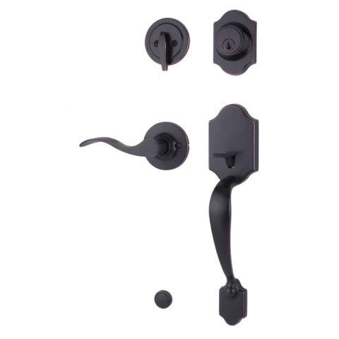 Weslock Premiere Essentials Collection 2820 Parkside Handleset Oil Rubbed Bronze