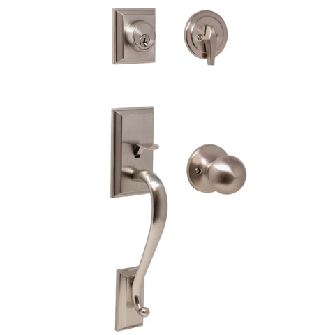 Weslock Premiere Essentials Collection 2830 Mercy Handleset Satin Nickel