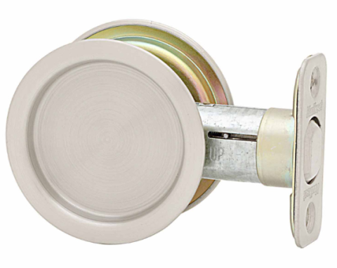 Kwikset Round Passage Pocket Door Lock Satin Nickel (15)