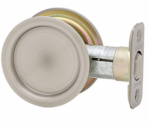 Kwikset Round Passage Pocket Door Lock Antique Nickel (15A)