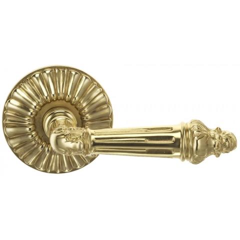 Omnia Classico Collection 340RE Lever Latchset Florentine Brass (D)