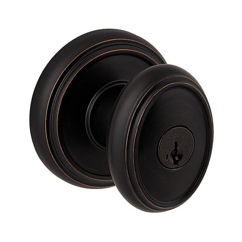 Baldwin Prestige Carnaby Door Knob Set with Round Rose