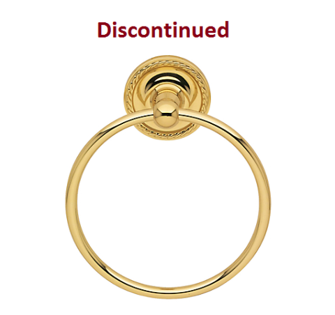 Baldwin Mystic Towel Ring Polished Brass (030)