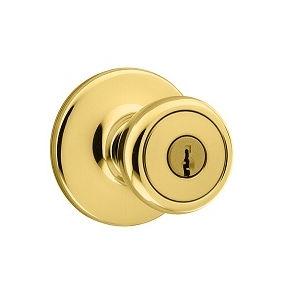 Kwikset 400T-SMT SmartKey Entry 3 Polished Brass