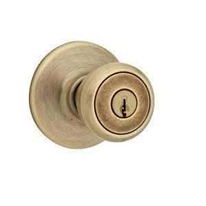 Kwikset 400T-SMT SmartKey Entry 5 Antique Brass