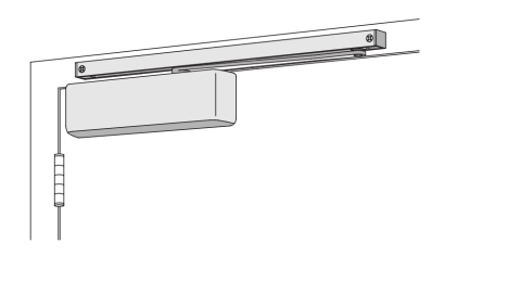 LCN 4041T Surface Mount Track Door Closer