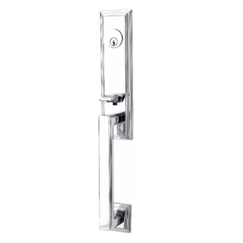 Emtek 4211.26 Wilshire Handleset with Milano Lever Polished chrome