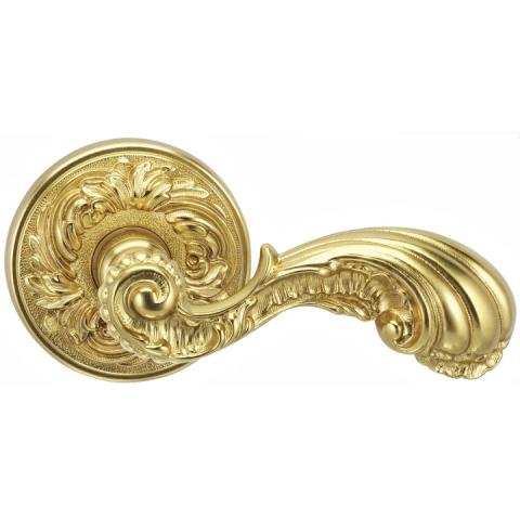 Omnia Classico Collection 425FL Lever Latchset Florentine Brass (D)