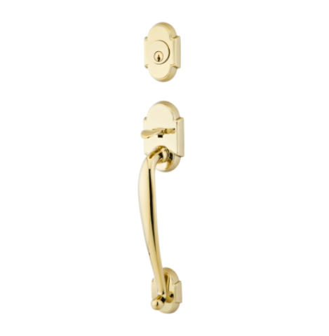 Emtek 4312 Nashville Handleset Polished Brass (US3)