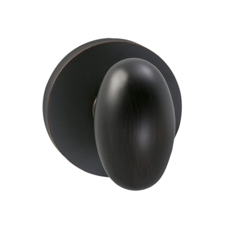 Omnia 434MD Egg Door Knob Set with Modern Rose Tuscan Bronze (TB)