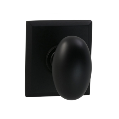 Omnia 434RT Egg Door Knob Set with Rectangular Rose Oil Rubbed Bronze (US10B)