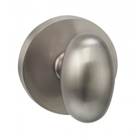 Omnia 434MD-15 Egg Door Knob Set with Modern Rose from the Prodigy Collection