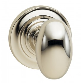 Omnia 434TD-14 Egg Door Knob Set with Traditional Rose