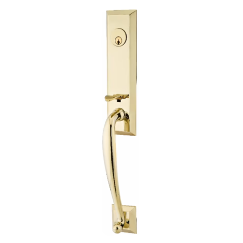 Emtek 4414.3NL  Adams Handleset Unlacquered Brass (US3NL)