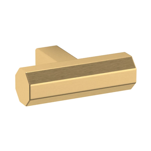 Baldwin 4416 Octagonal Cabinet Knob Lifetime Satin Brass (044)