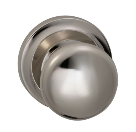 Omnia 442 Knob Latchset Polished Nickel (US14)