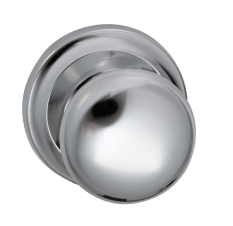 Omnia 442 Knob Latchset Polished Chrome (US26)