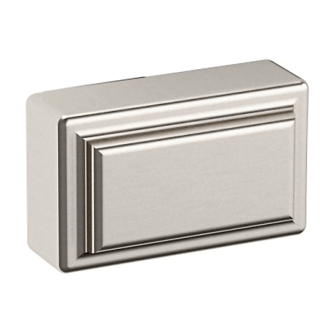 Baldwin 4425 Rectangle Raised Cabinet Knob Satin Nickel (150)