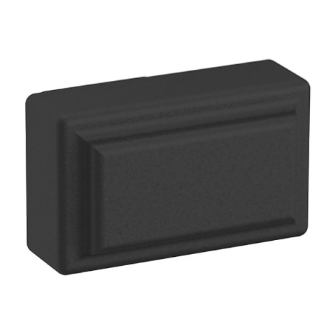 Baldwin 4425 Rectangle Raised Cabinet Knob Satin Black (190)