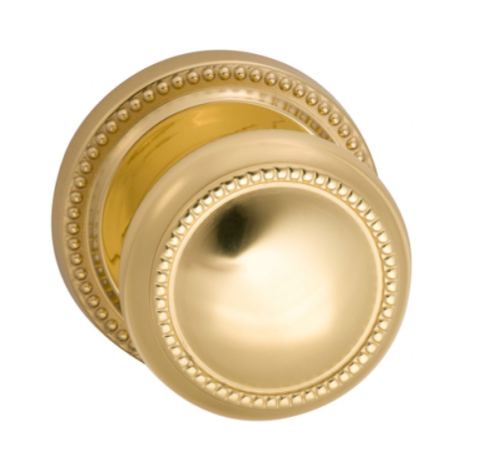 Omnia 443 Knob Latchset Unlacquered Brass (US3A)