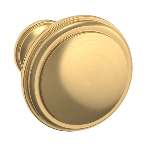 Baldwin 4454, 4456 Severin Fayerman Collection Cabinet Knob Lifetime Satin Brass