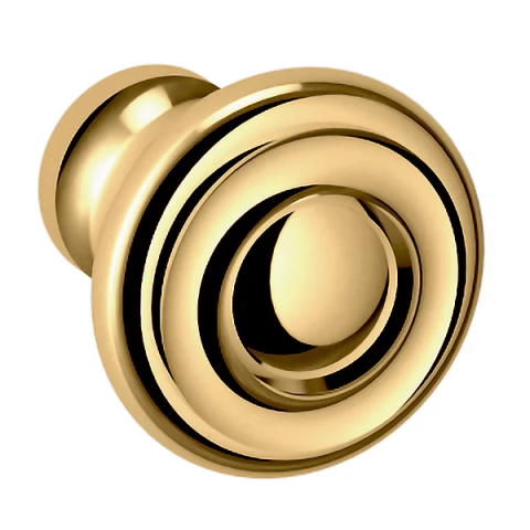 Baldwin Dominion Cabinet Knob (4490, 4491) Lifetime Polished Brass 