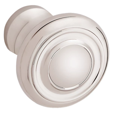 Baldwin Dominion Cabinet Knob (4490, 4491) Lifetime Polished Nickel