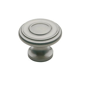 Baldwin Dominion Cabinet Knob (4490, 4491) shown in Satin Nickel (150)