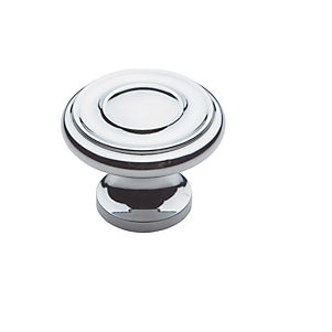 Baldwin Dominion Cabinet Knob (4490, 4491) shown in Polished Chrome (260)