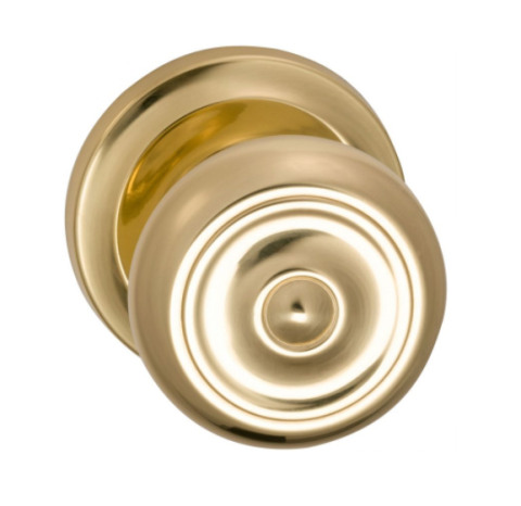 Omnia 473 Knob Latchset Polished Brass (US3)