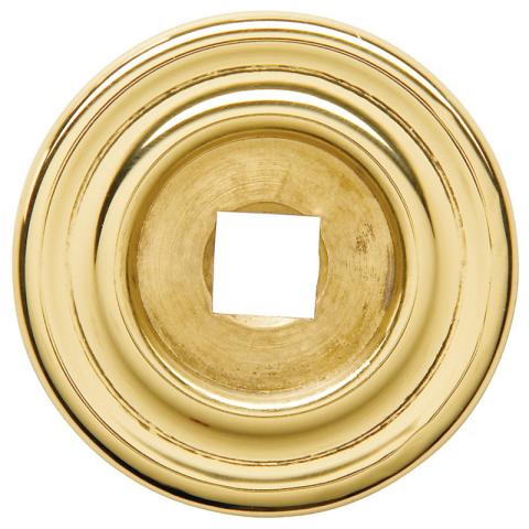 Baldwin 4900 Cabinet Knob Back Plate shown in Polished Brass (030)