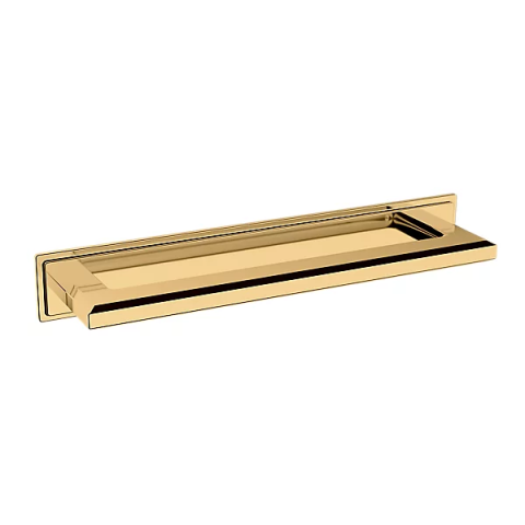 Baldwin Transitional Cabinet Pull Back Plate (4940, 4941) Non Lacquered Brass (031)