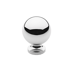 Baldwin Spherical Cabinet Knob (4960, 4961, 4968) shown in Polished Chrome (260)