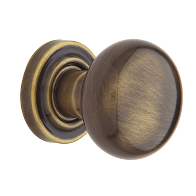 Baldwin Estate 5000 door Knob Set Satin Brass and Black (050)