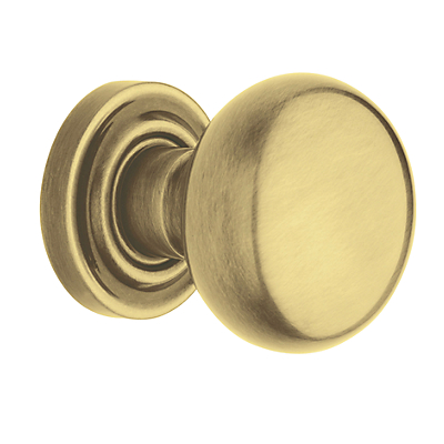 Baldwin Estate 5000 door Knob Set Satin Brass and Brown (060)