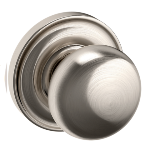 Baldwin Estate Pre-Configured 5000 Door Knob Set with 5048 Rose Lifetime Satin Nickel (056)