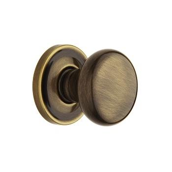 Baldwin Estate 5015 Knob Set Satin Brass and Black (050)