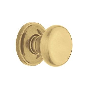 Baldwin Estate 5015 Knob Set Satin Brass and Brown (060)