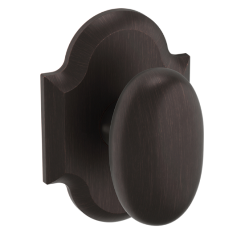 Baldwin Estate Pre-Configured 5024 Door Knob Set with R030 Rose Venetian Bronze (112)