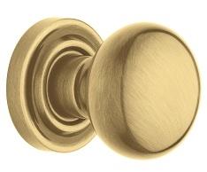 Baldwin Estate 5030 door Knob Set Satin Brass and Brown (060)