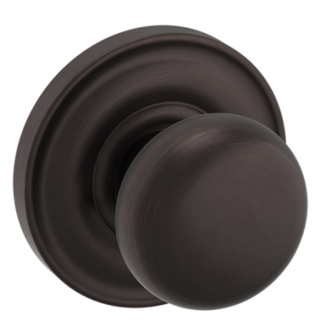 Baldwin Estate Pre-Configured 5030 Door Knob Set with 5048 Rose Venetian Bronze (112)