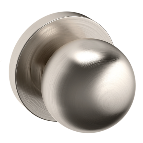 Baldwin Estate Pre-Configured 5041 Door Knob Set with 5046 Rose Lifetime Satin Nickel (056)