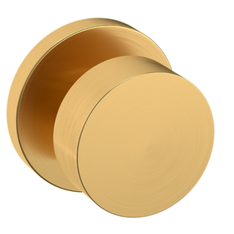 Baldwin Estate Pre-Configured 5055 Door Knob Set with 5046 Rose Lifetime Satin Brass (044)