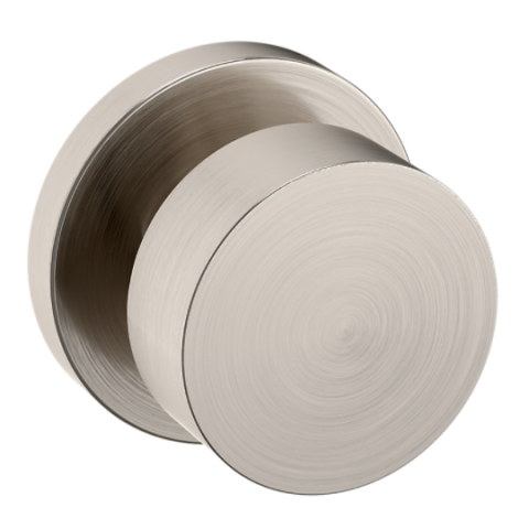 Baldwin Estate Pre-Configured 5055 Door Knob Set with 5046 Rose Lifetime Satin Nickel (056)