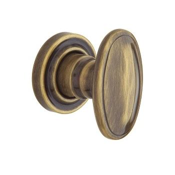 Baldwin Estate 5057 door Knob Set Satin Brass and Black (050)