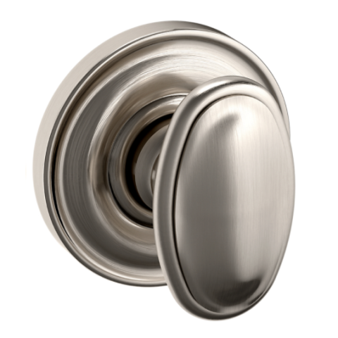 Baldwin Estate Pre-Configured 5057 Door Knob Set with 5048 Rose Lifetime Satin Brass (056)